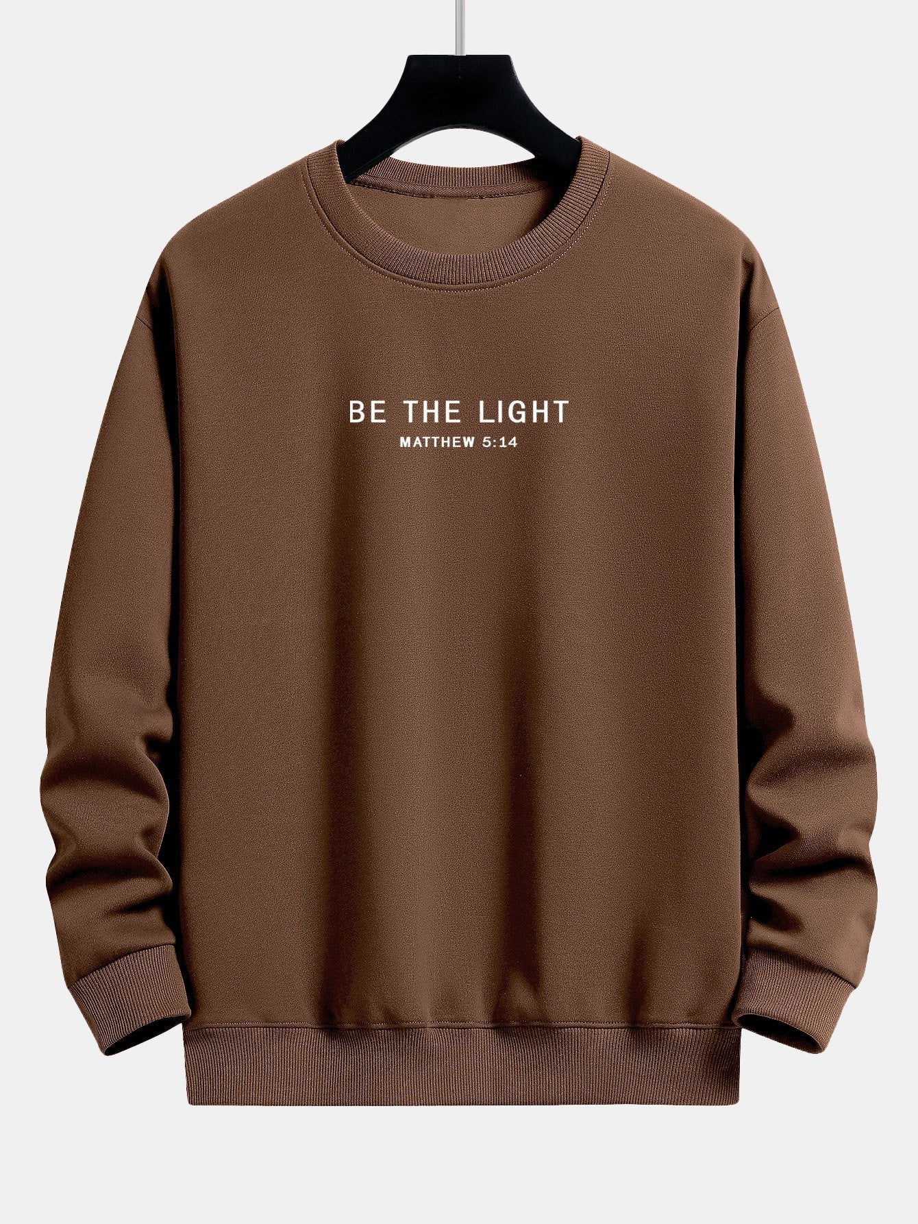 Be The Light Print Relax Fit Sweatshirt