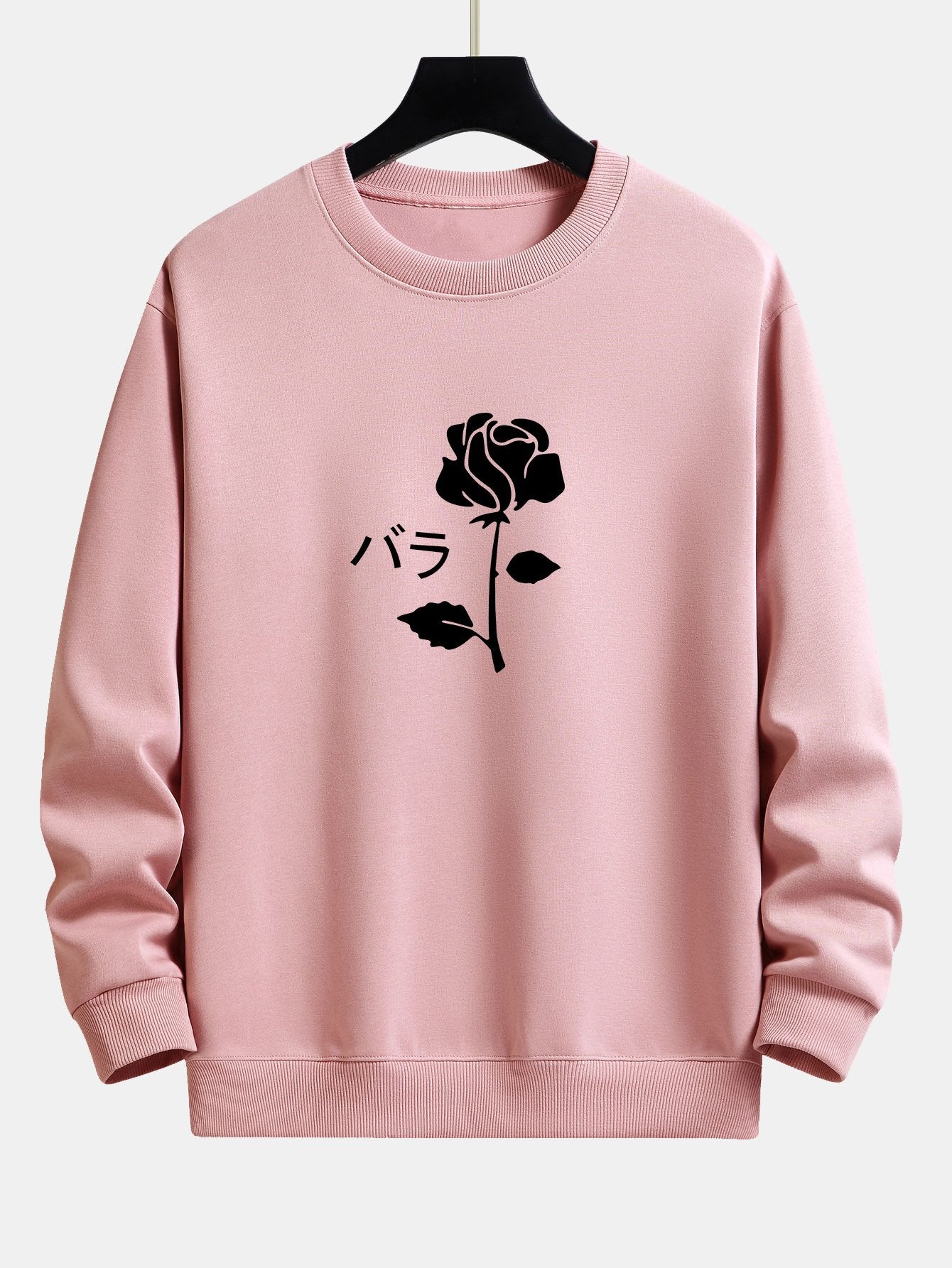 Rose Print Relax Fit Sweatshirt