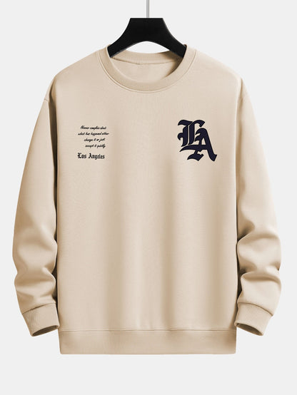 Los Angeles Slogan Print Relax Fit Sweatshirt