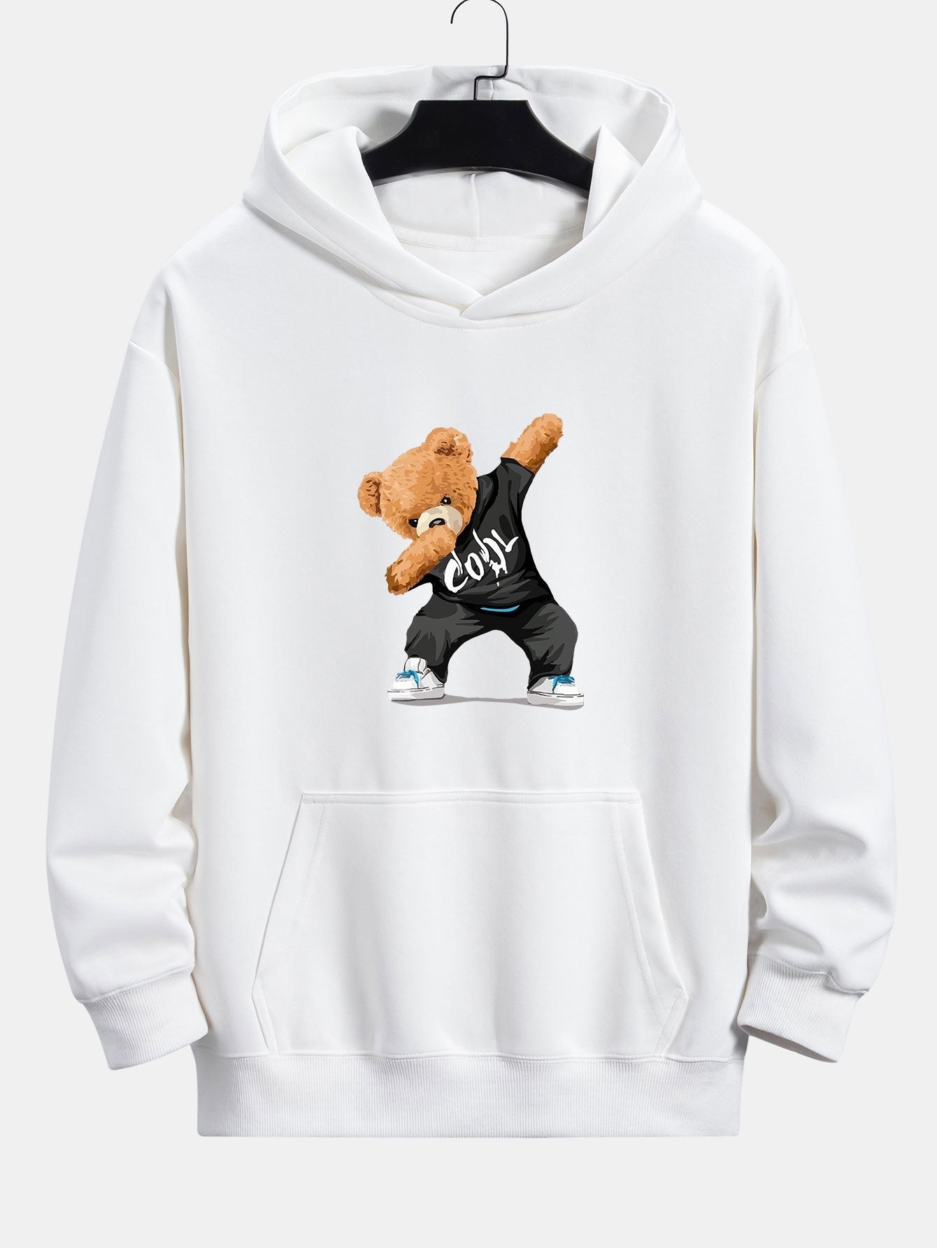 Cool Bear Print Relax Fit Hoodie