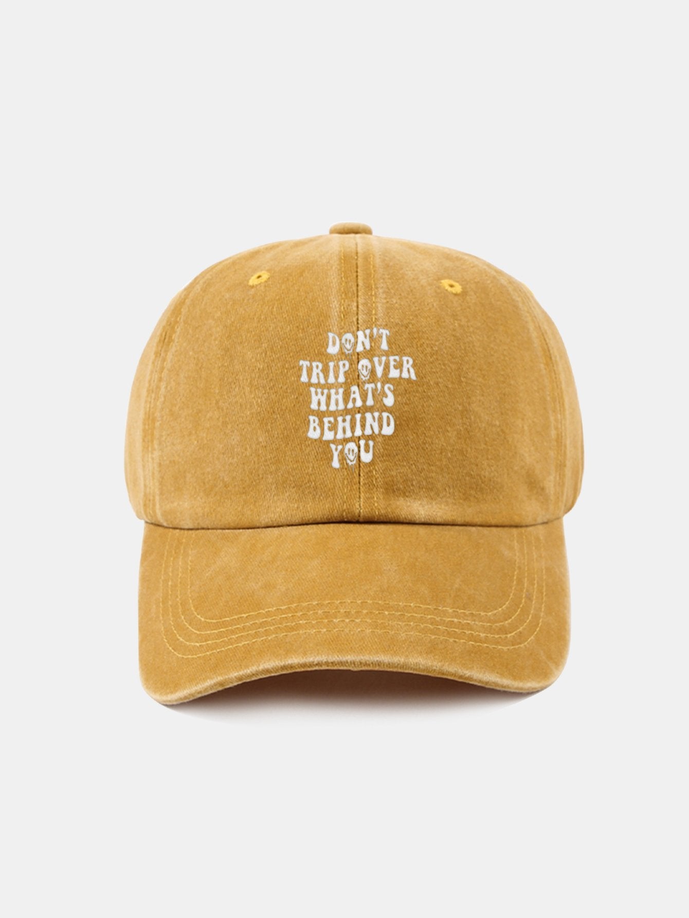 Personalized Slogan Classic Retro Washed Cotton Baseball Cap