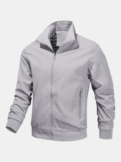 Zip Stand Collar Jacket