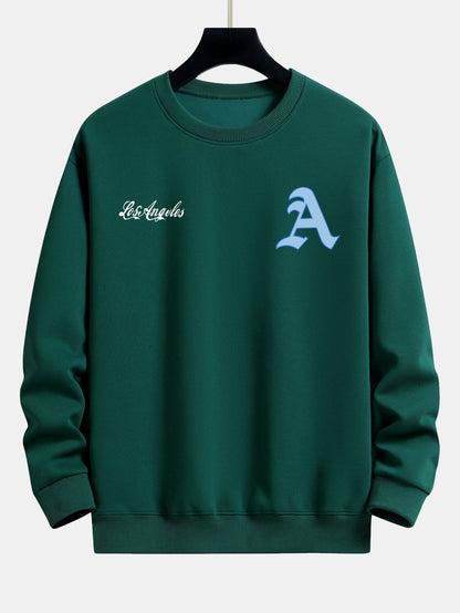 Los Angeles Print Relax Fit Sweatshirt