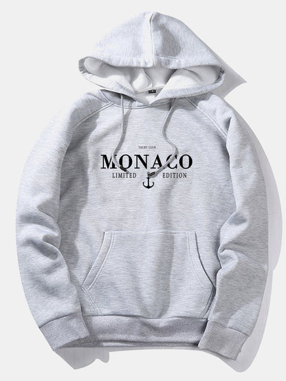 Monaco Anchor Print Hoodie