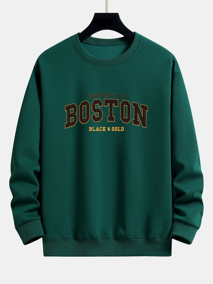 Boston Print Relax Fit Sweatshirt