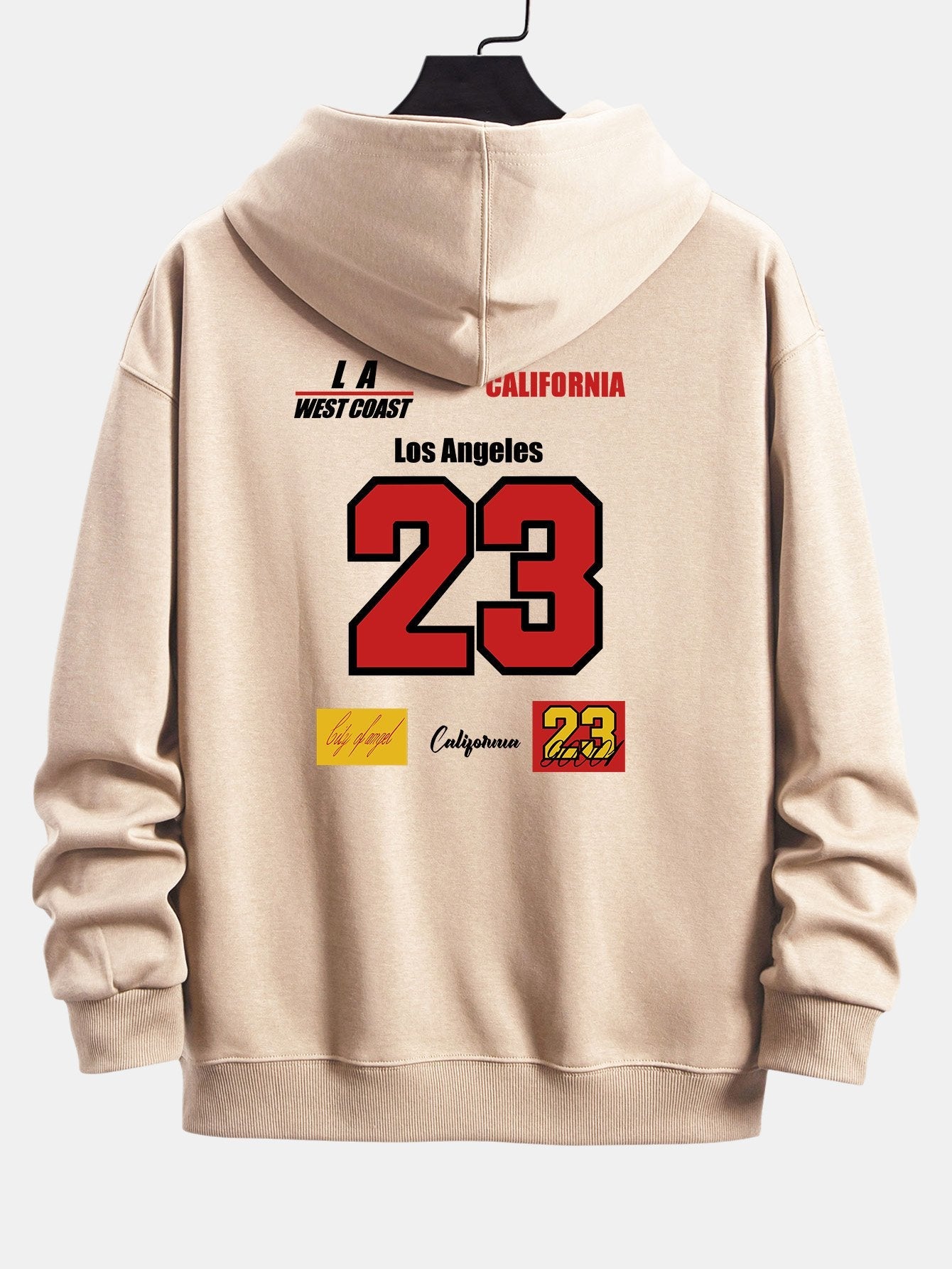 Number 23 Print Relax Fit Hoodie