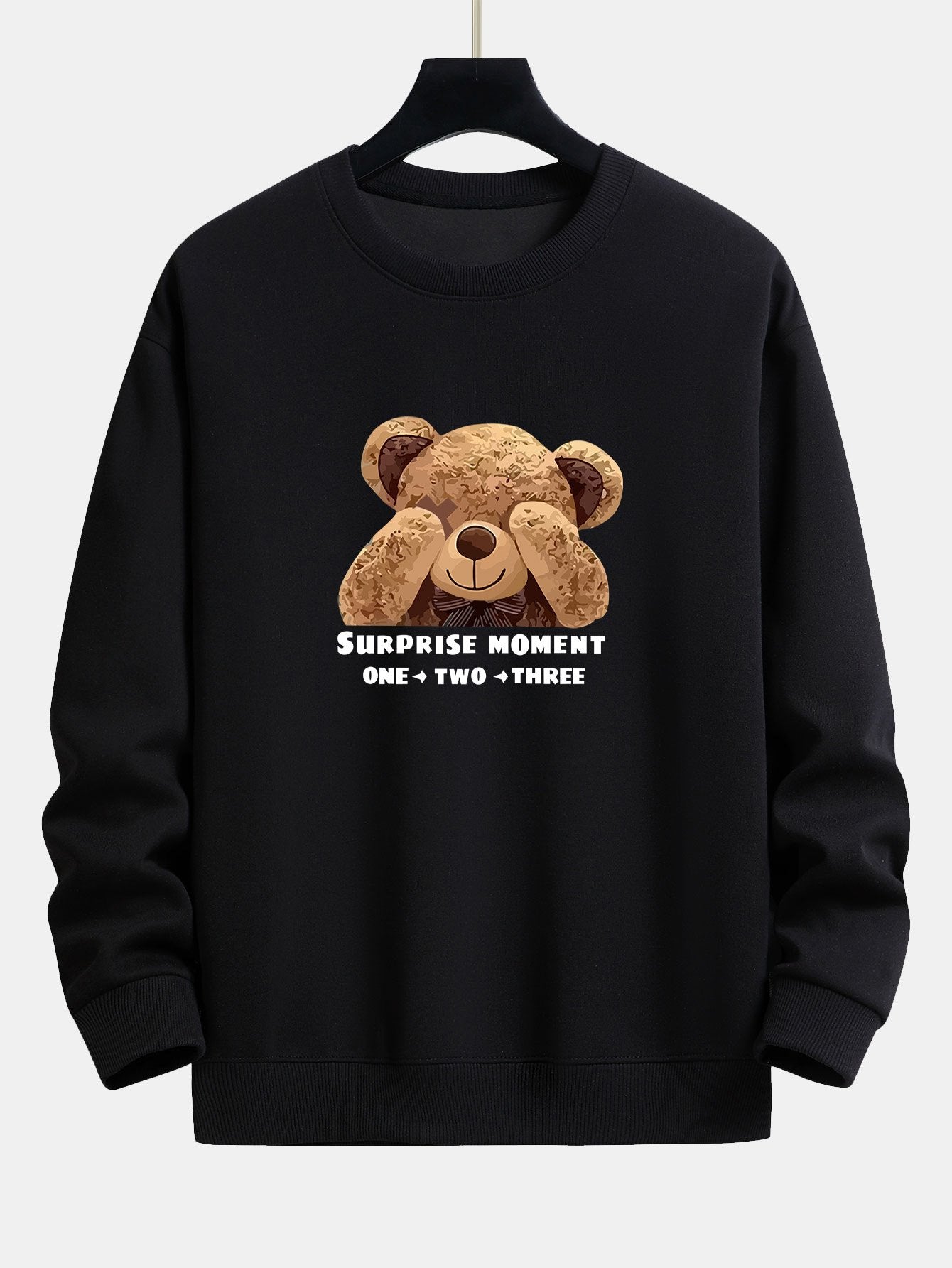 Slogan Bear Slogan Print Relax Fit Sweatshirt