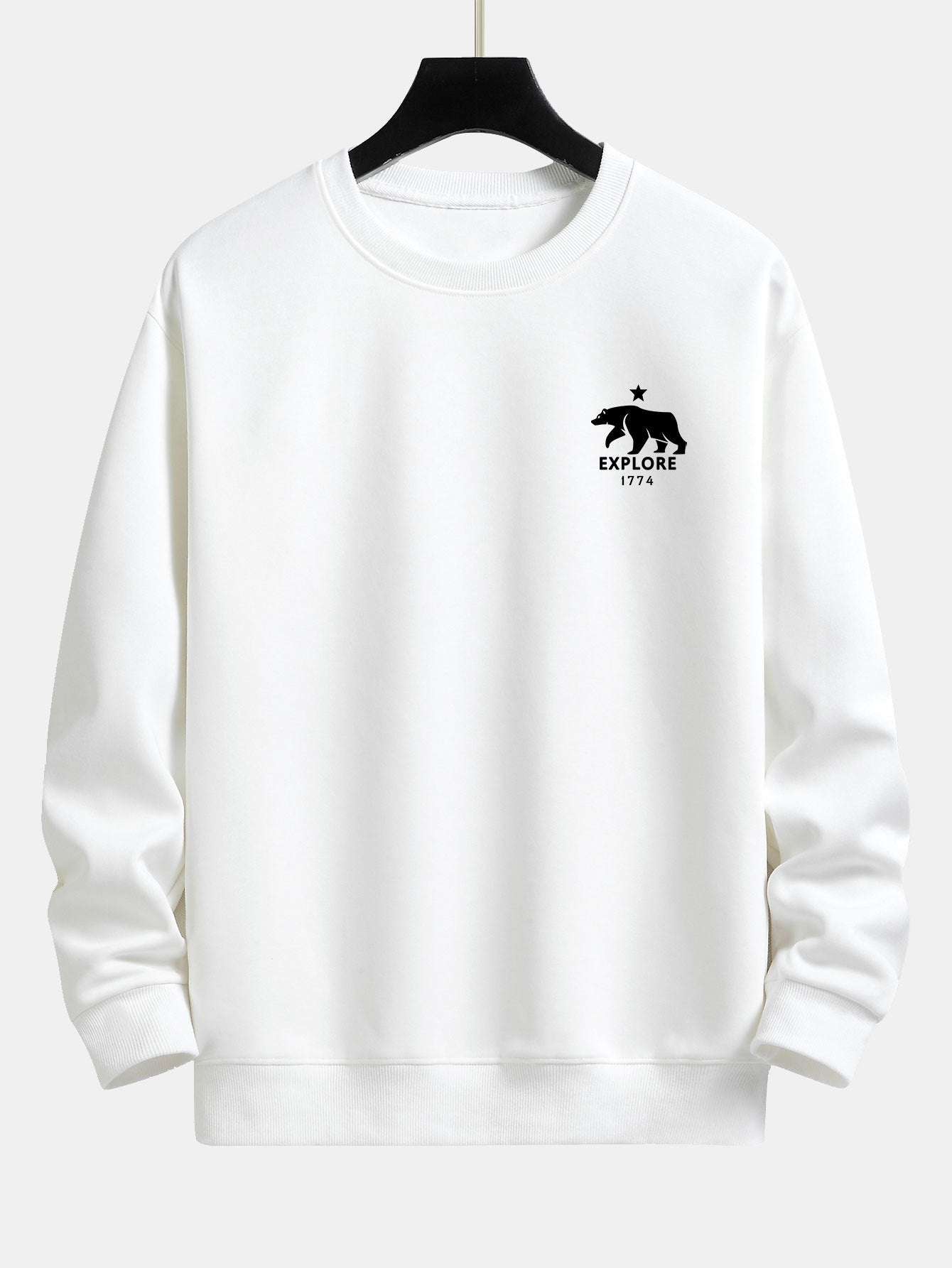 Explore Polar Bear Print Relax Fit Sweatshirt