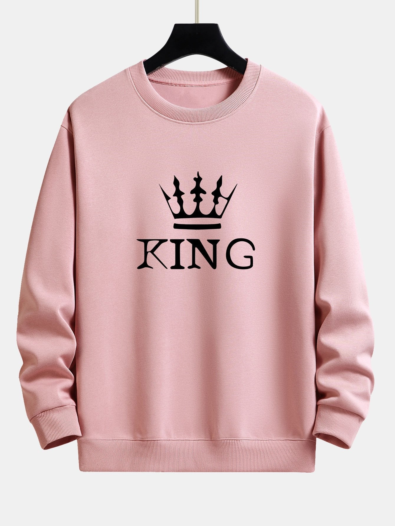 King Crown Print Relax Fit Sweatshirt