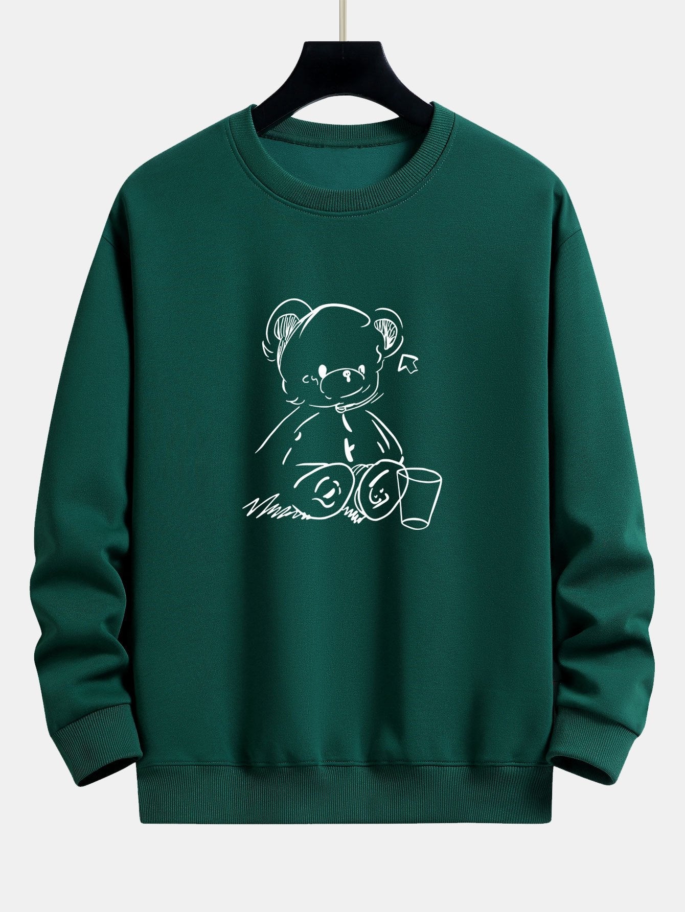 Bear Print Relax Fit Sweatshirt