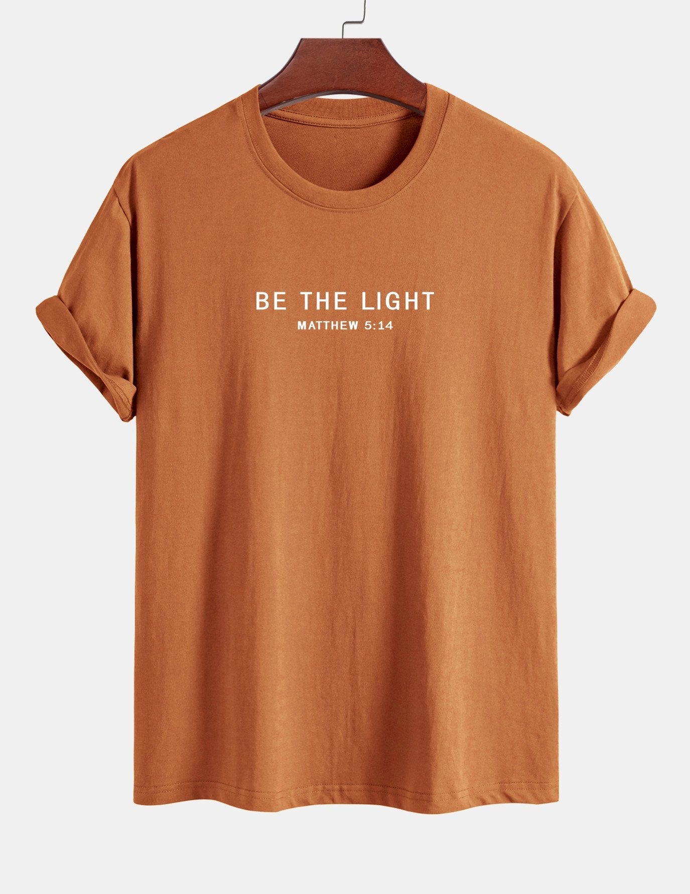 Regular Fit Be The Light Print Cotton T-Shirt