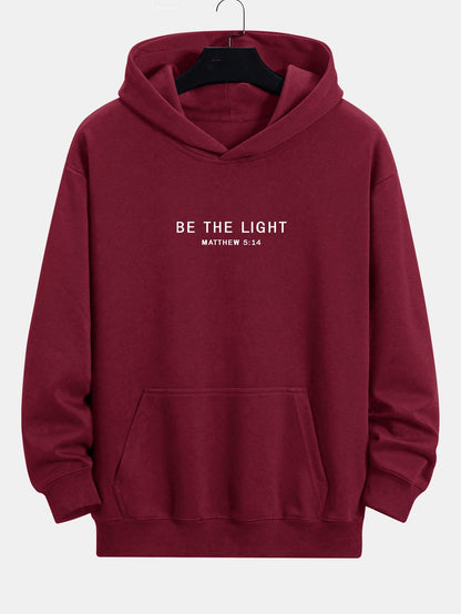 Be The Light Print Relax Fit Hoodie