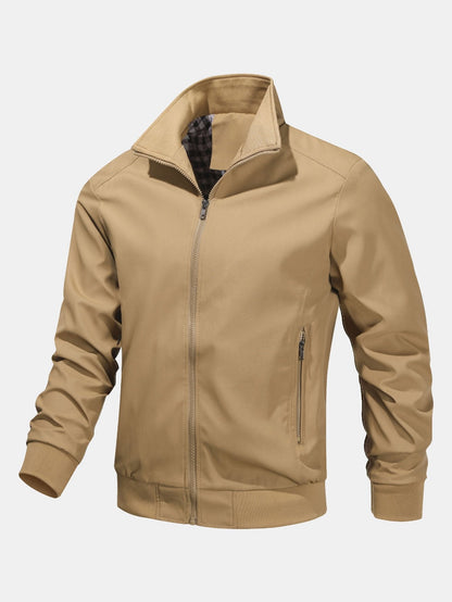 Zip Stand Collar Jacket