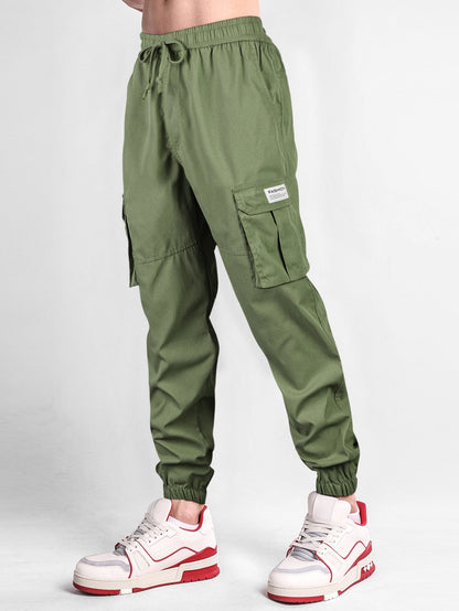 Drawstring Cargo Jogging Pants