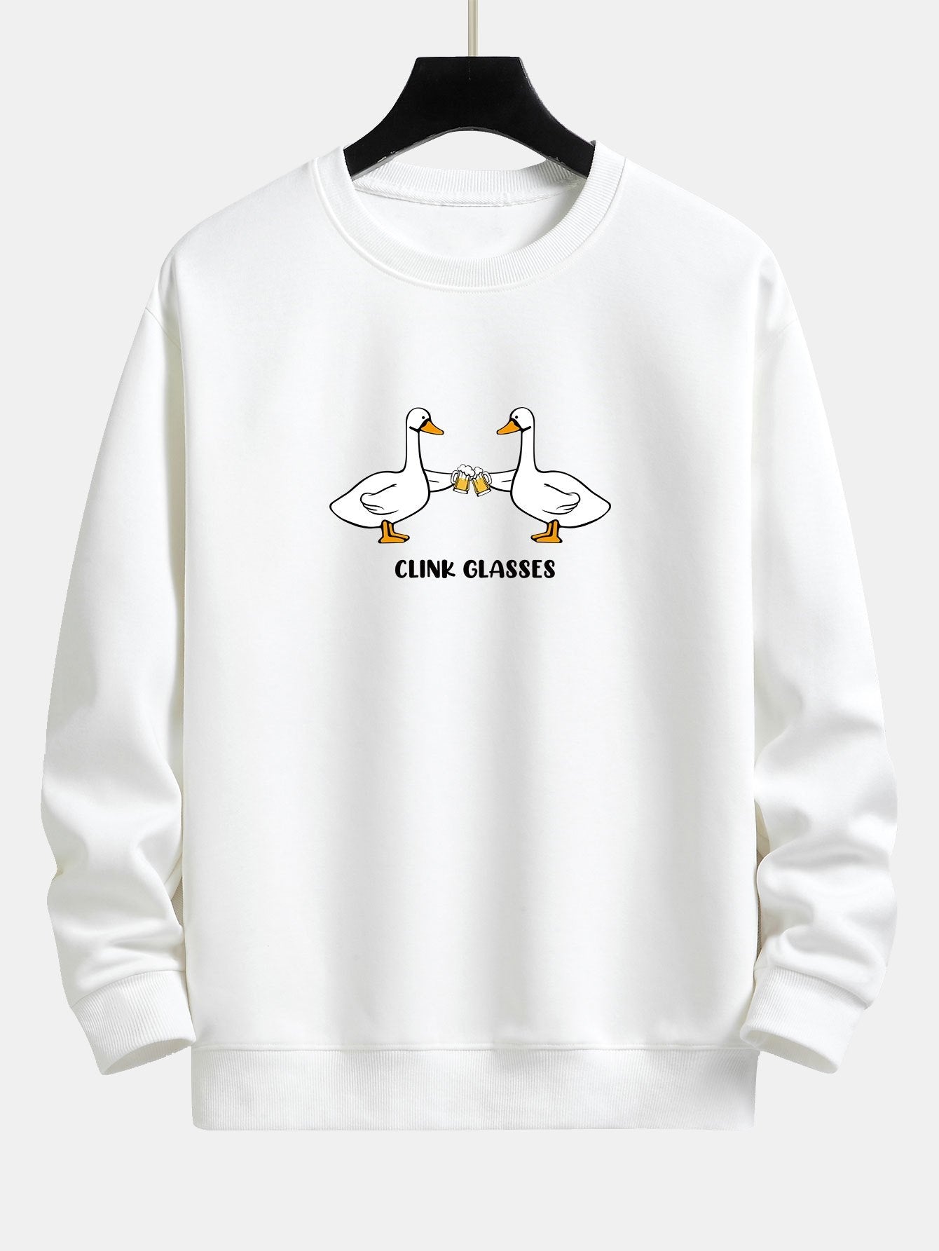 Cheers Goose Print Relax Fit Sweatshirt