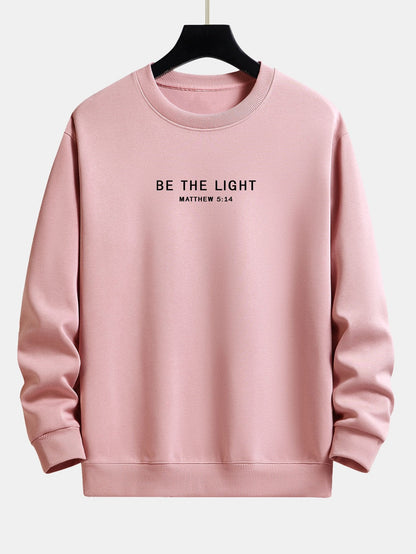 Be The Light Print Relax Fit Sweatshirt