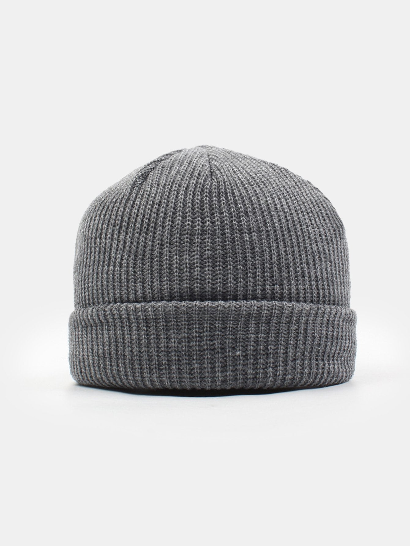 Solid Color Warm Knit Beanie Hat