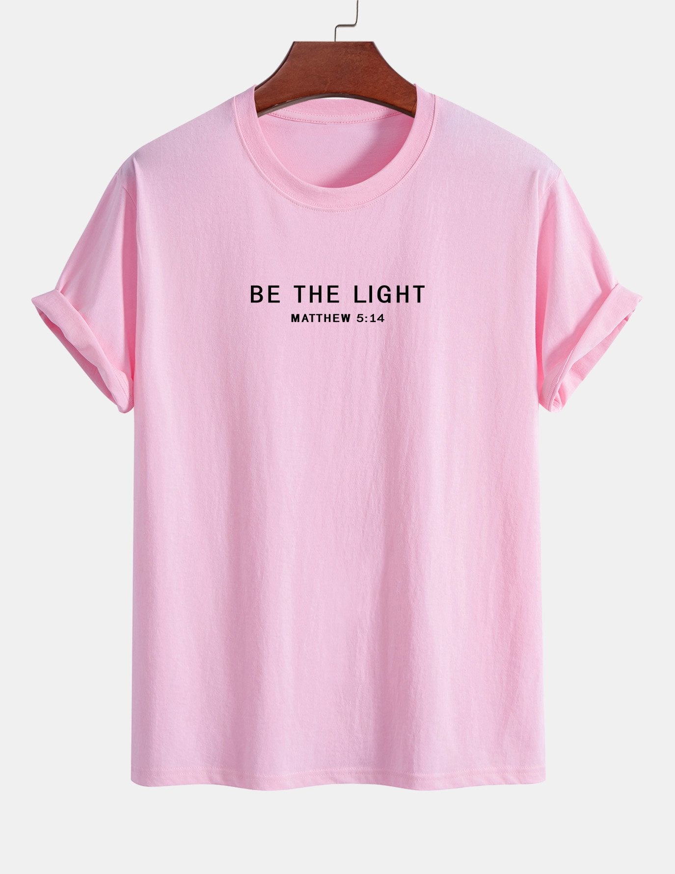 Regular Fit Be The Light Print Cotton T-Shirt