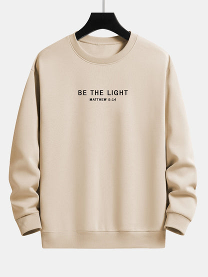 Be The Light Print Relax Fit Sweatshirt