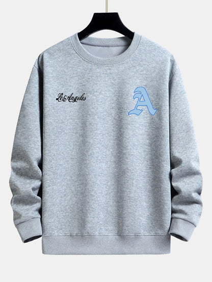 Los Angeles Print Relax Fit Sweatshirt