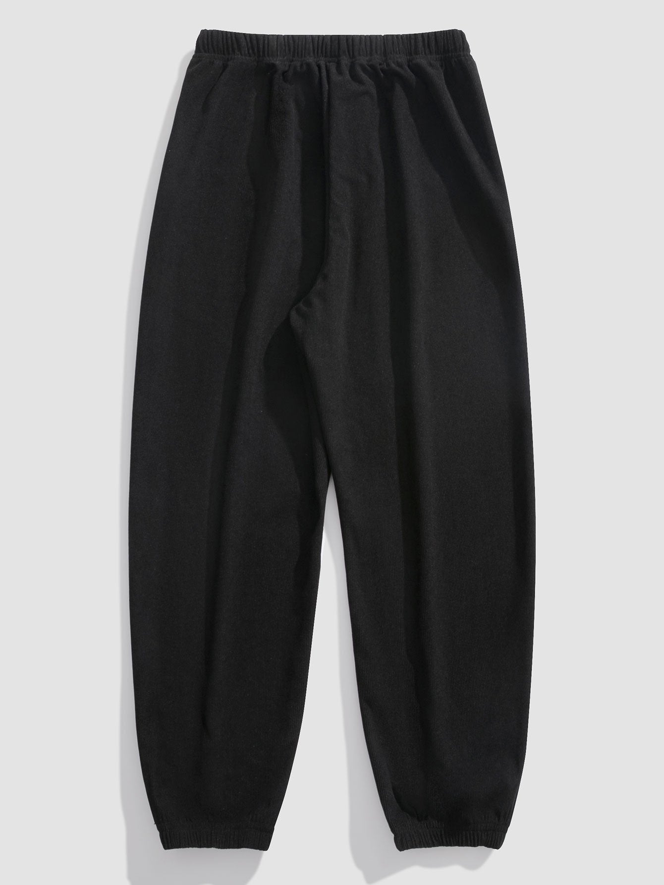 Corduroy Drawstring Jogging Pants