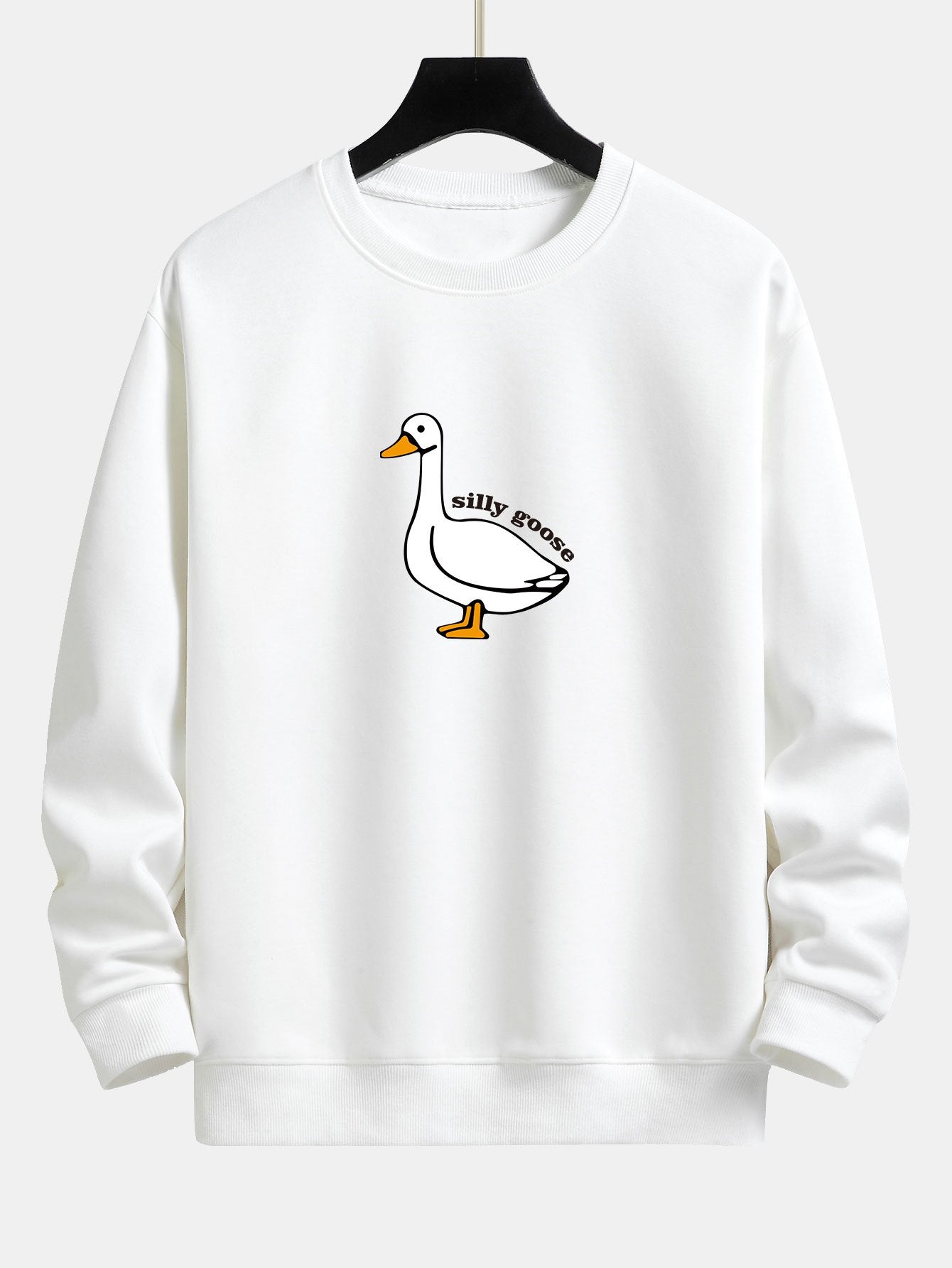 Silly Goose Print Relax Fit Sweatshirt