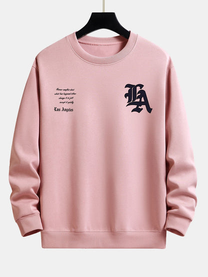 Los Angeles Slogan Print Relax Fit Sweatshirt