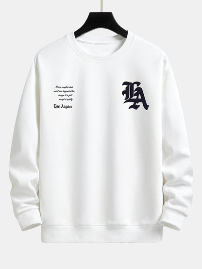 Los Angeles Slogan Print Relax Fit Sweatshirt