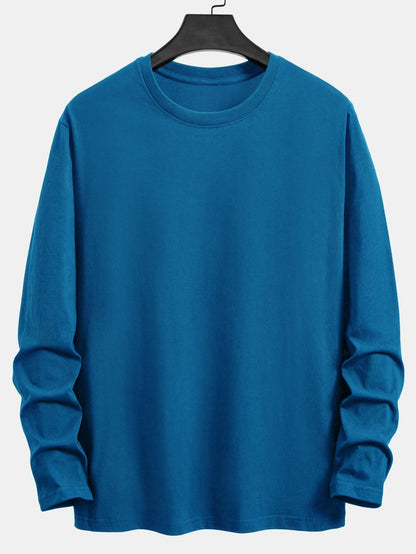 Basic Long Sleeve Cotton T-Shirt