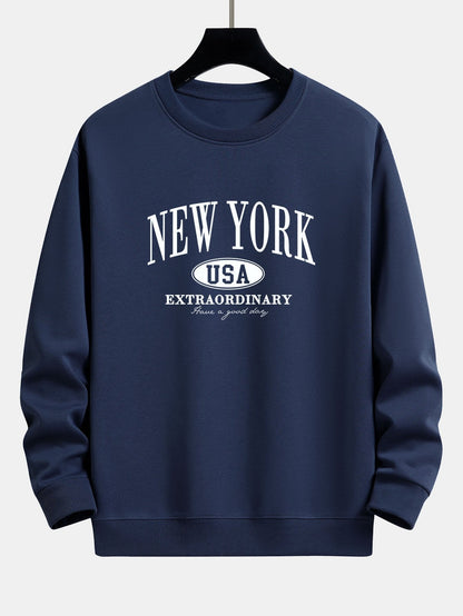 New York Print Relax Fit Sweatshirt