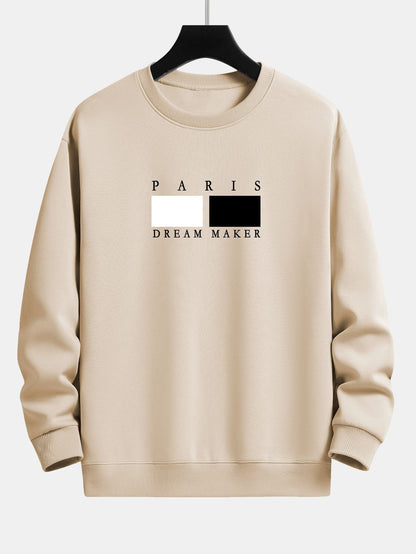 Paris Dream Maker Print Relax Fit Sweatshirt