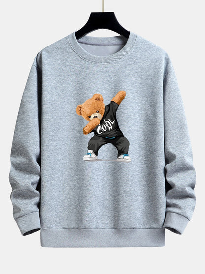 Cool Bear Print Relax Fit Sweatshirt