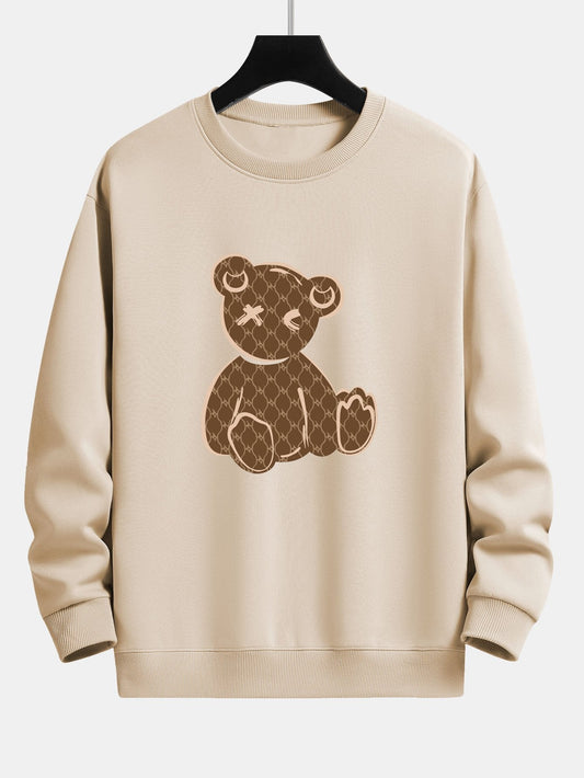 Bear Print Relax Fit Sweatshirt