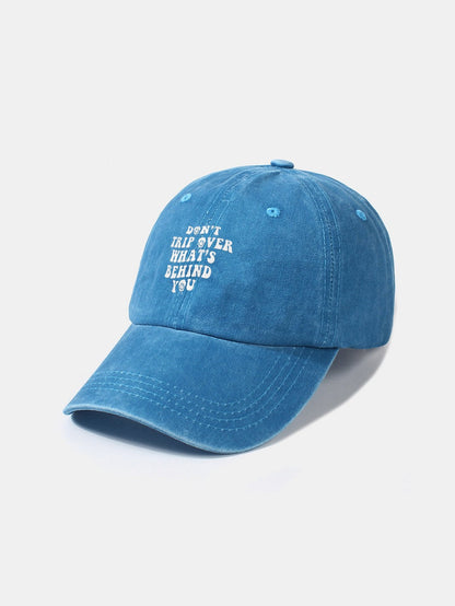 Personalized Slogan Classic Retro Washed Cotton Baseball Cap