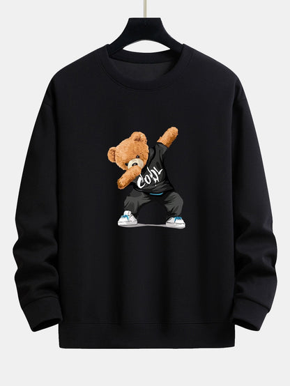 Cool Bear Print Relax Fit Sweatshirt