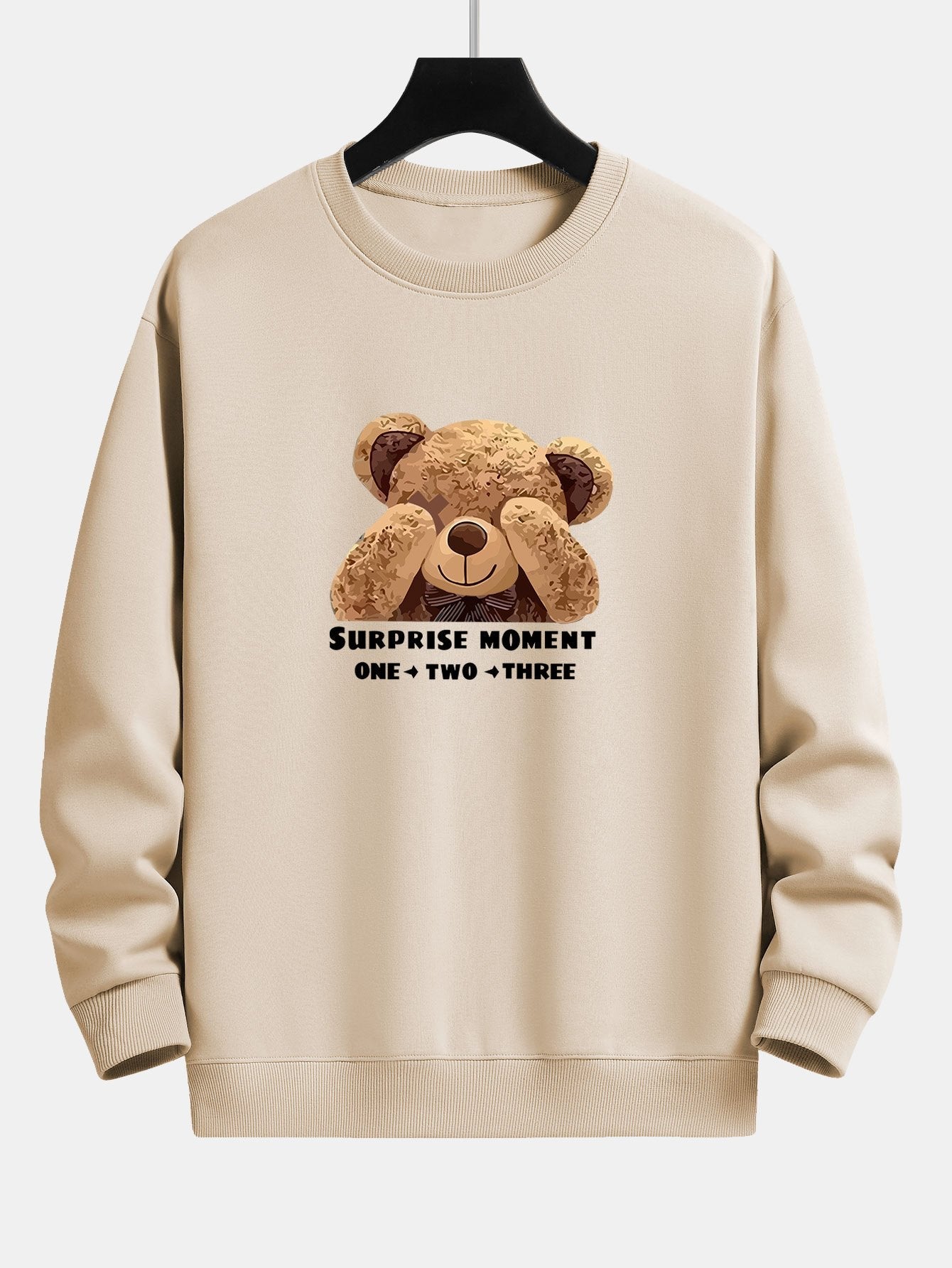 Slogan Bear Slogan Print Relax Fit Sweatshirt