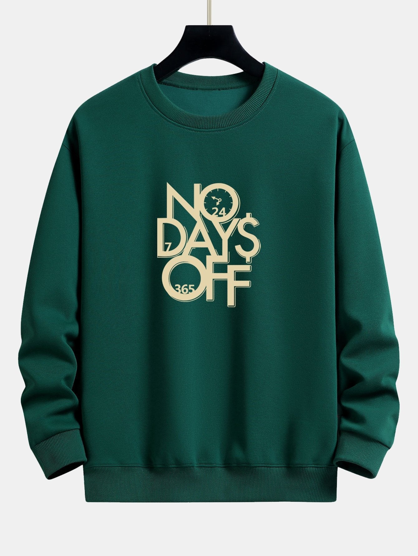 No Days Off Print Relax Fit Sweatshirt