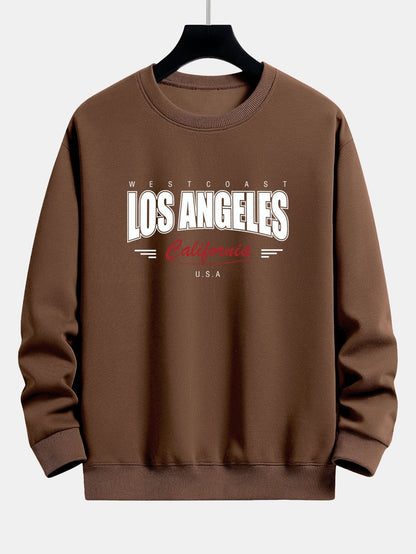 Los Angeles Print Relax Fit Sweatshirt