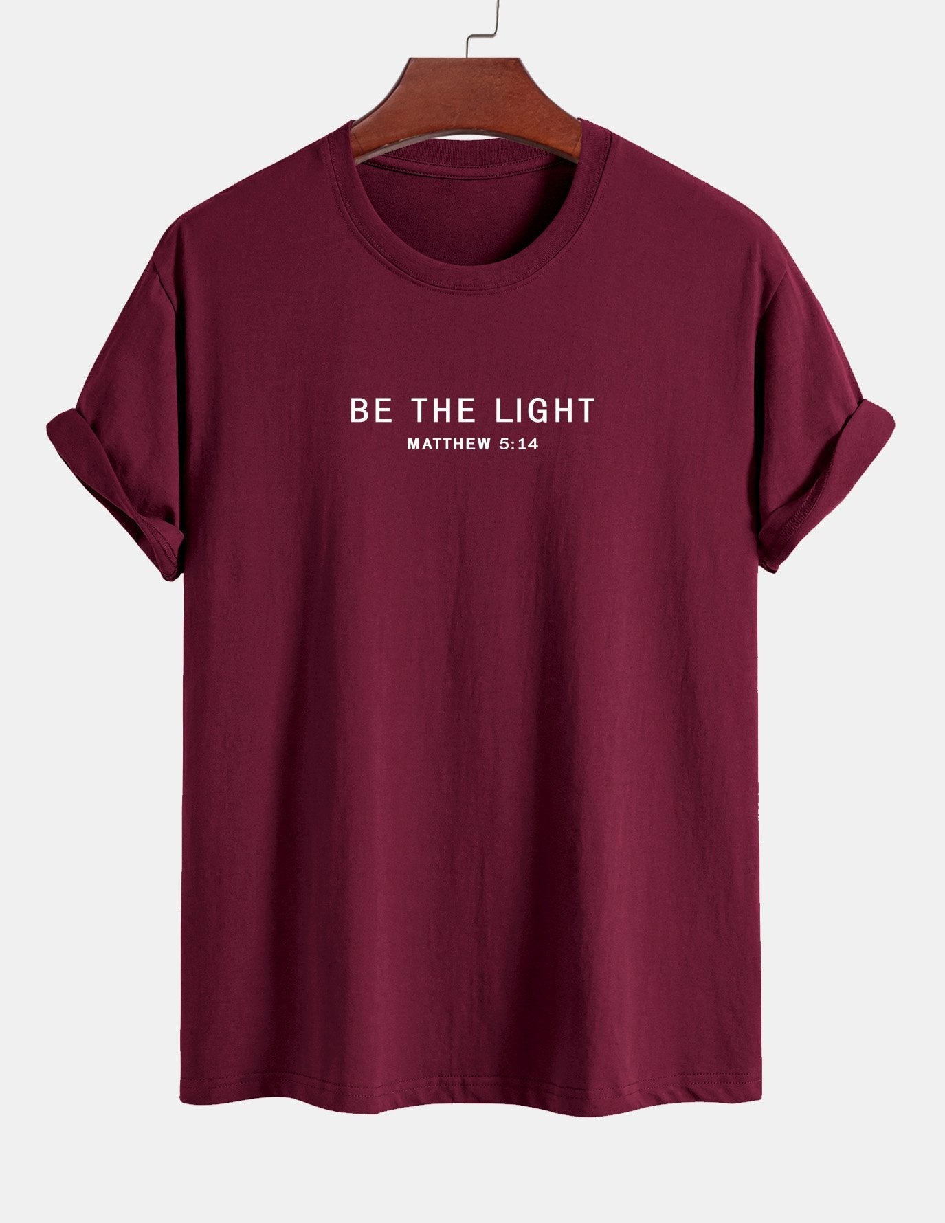 Regular Fit Be The Light Print Cotton T-Shirt