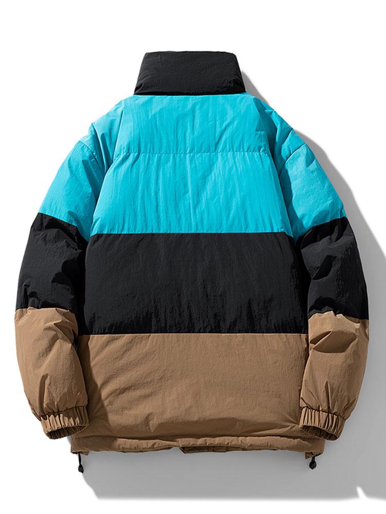 Color Block Puffer Jacket