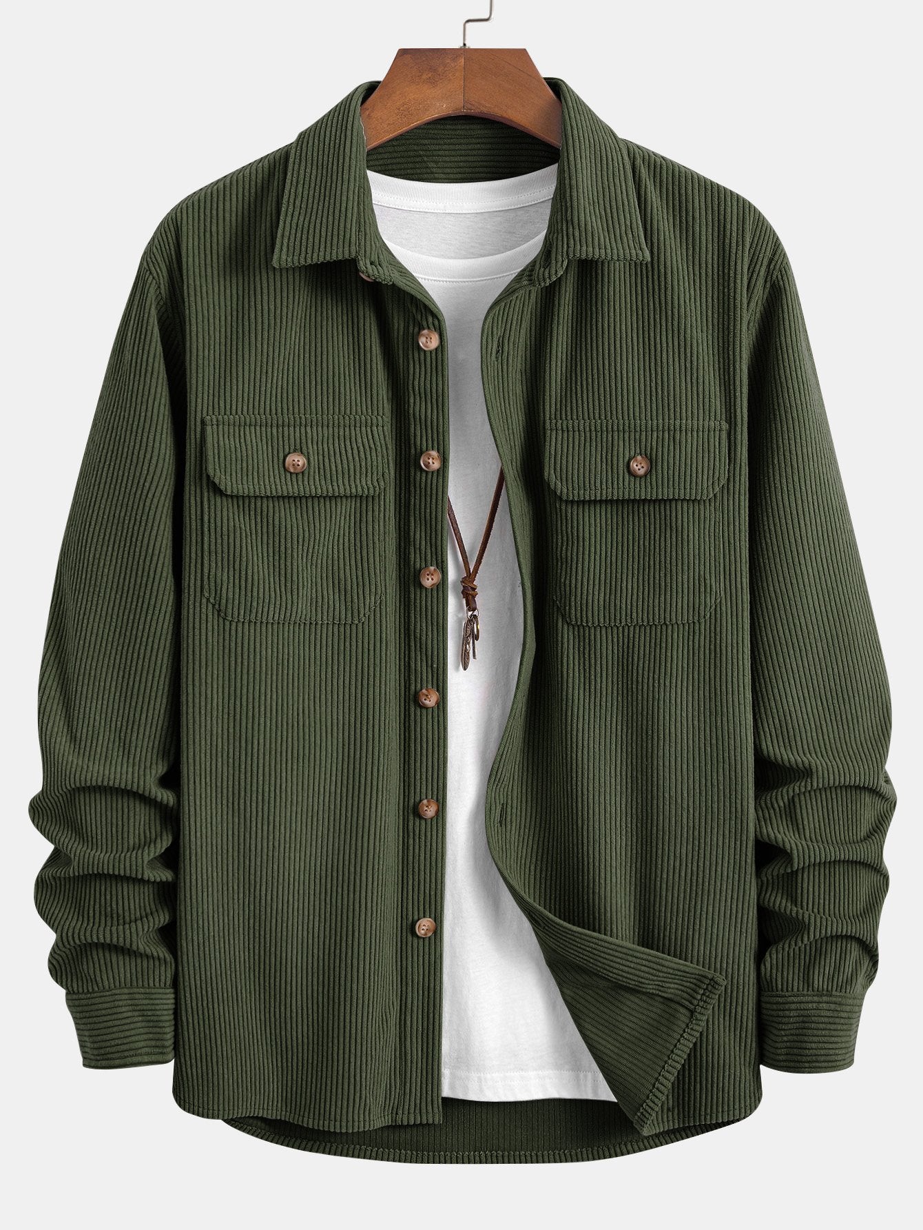 Double Pocket Corduroy Shirt