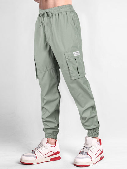 Drawstring Cargo Jogging Pants