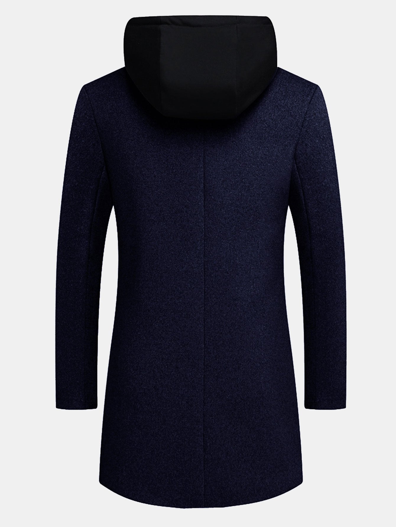 Detachable Hooded Woolen Overcoat