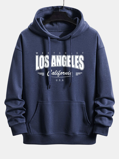 Los Angeles Print Relax Fit Hoodie