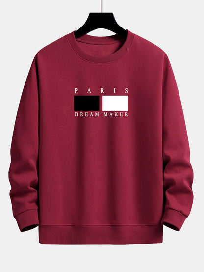 Paris Dream Maker Print Relax Fit Sweatshirt