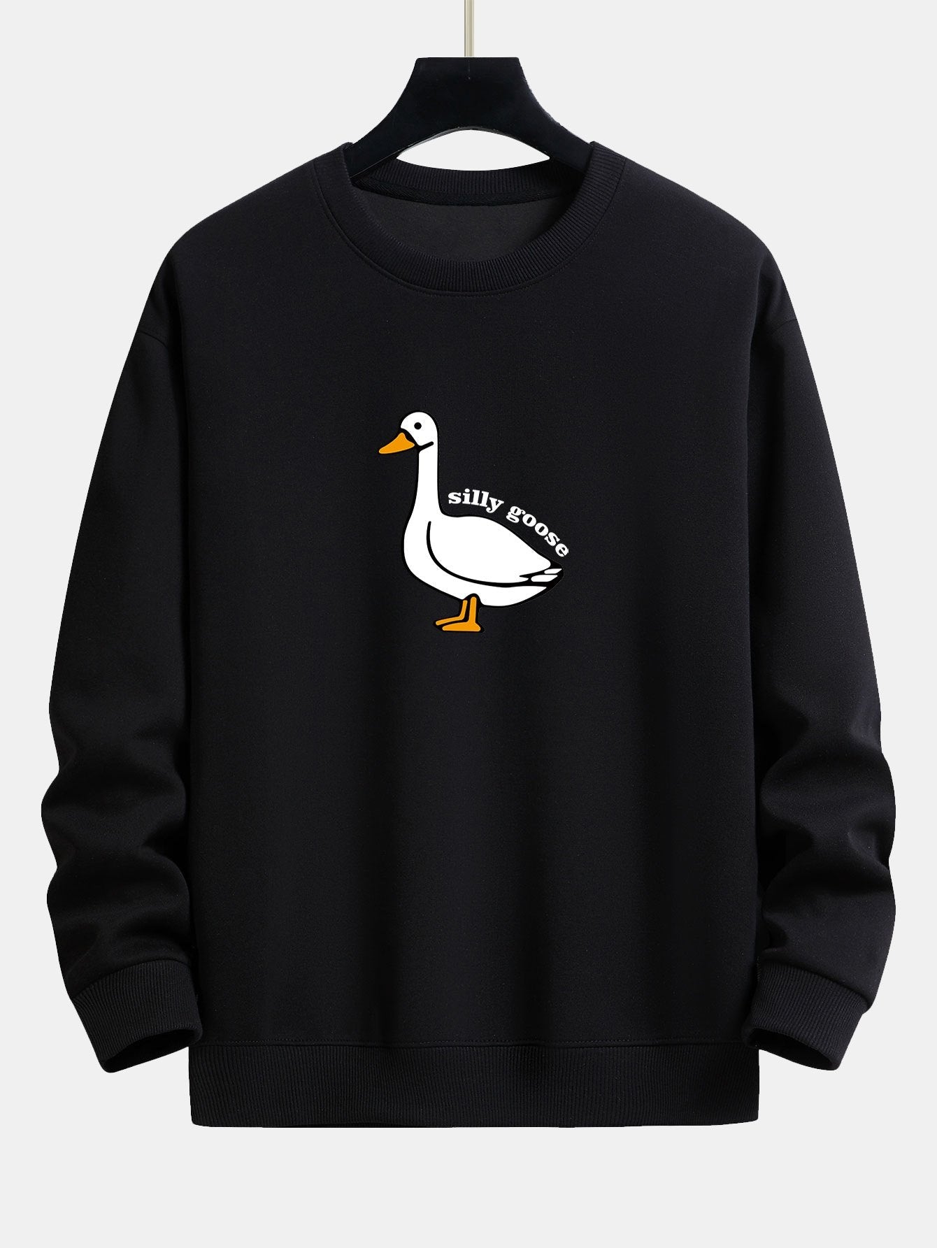 Silly Goose Print Relax Fit Sweatshirt