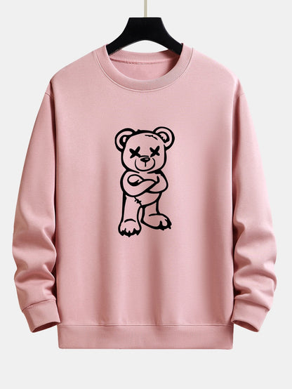 Bear Print Relax Fit Sweatshirt