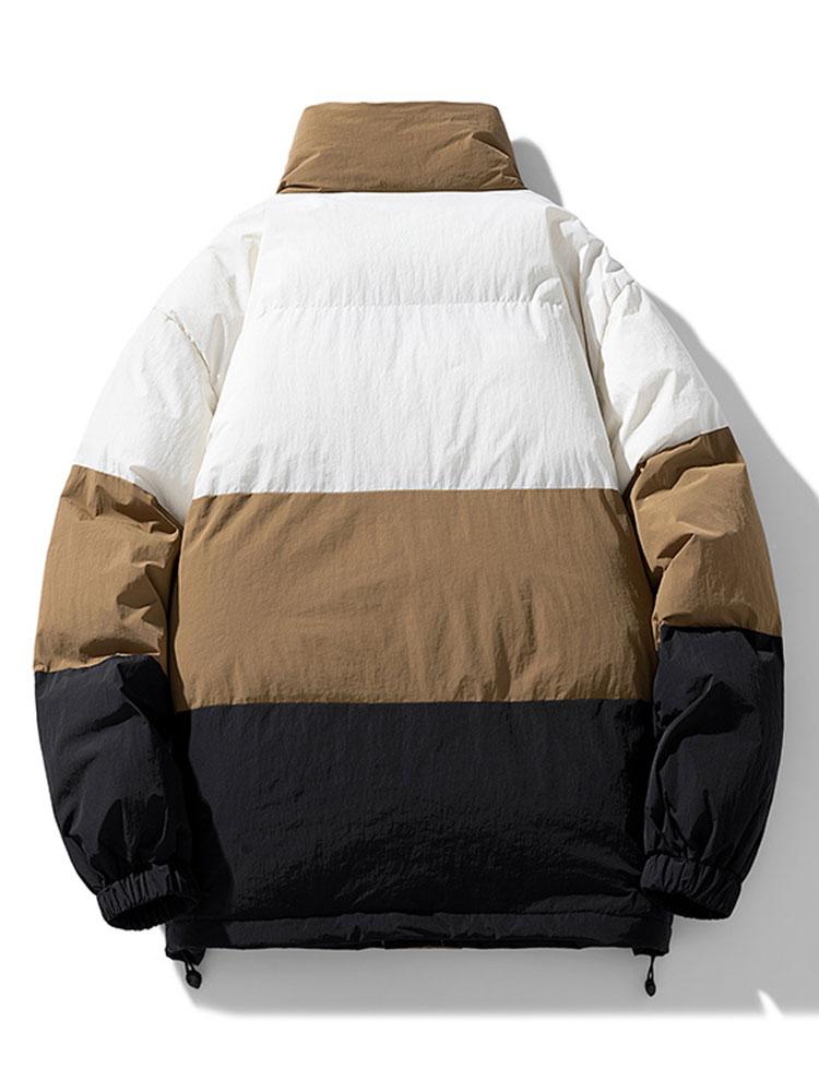 Color Block Puffer Jacket