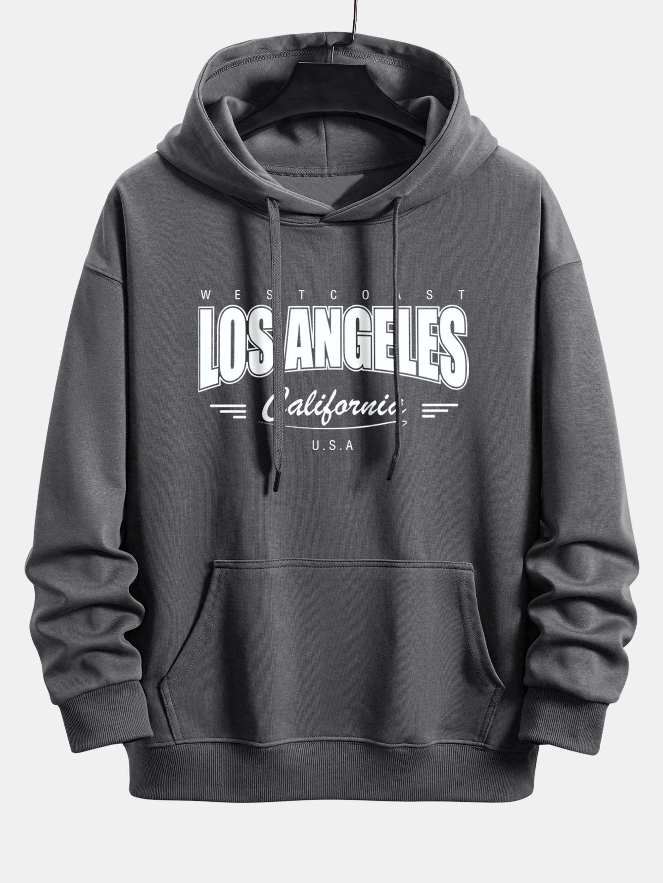 Los Angeles Print Relax Fit Hoodie