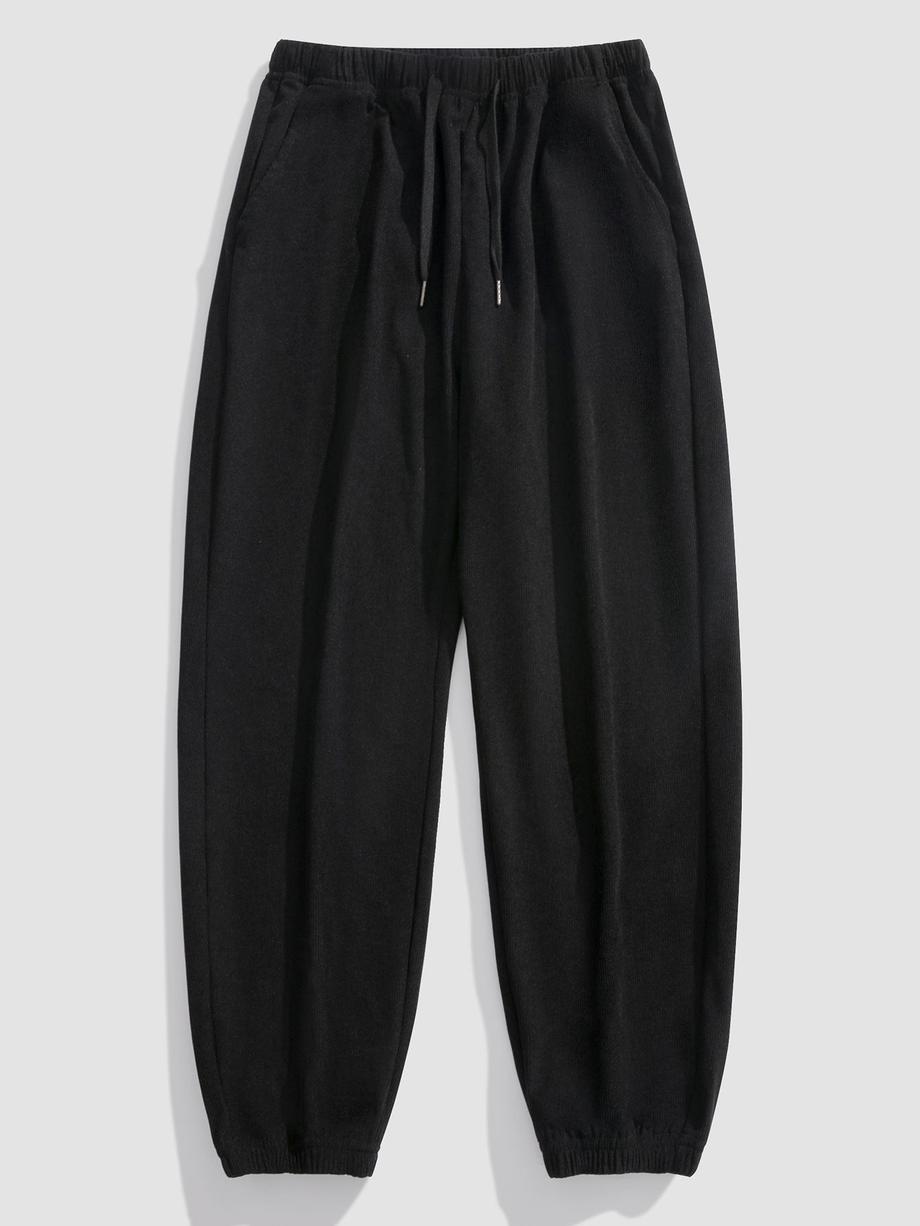 Corduroy Drawstring Jogging Pants